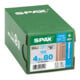 Spax Fassade 4,5 x 80 mm LinsenSenkkopf T-STAR plus Teilgewinde CUT-Spitze Edelstahl rostfreiei A2