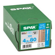 Spax Fassade 4,5 x 80 mm LinsenSenkkopf T-STAR plus Teilgewinde CUT-Spitze Edelstahl rostfreiei A2-5