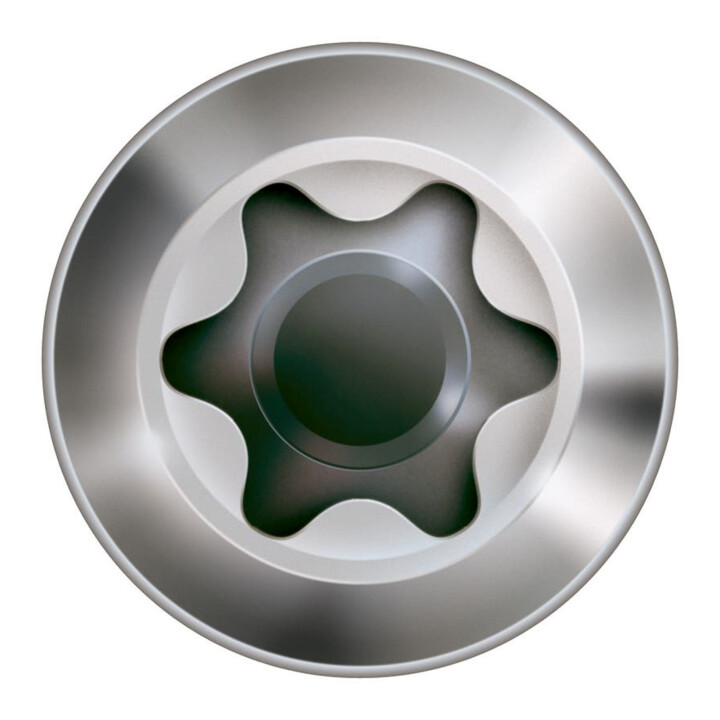 Spax Fassade 5 x 100 mm LinsenSenkkopf klein T-STAR plus Teilgewinde CUT-Spitze Edelstahl rostfrei A2