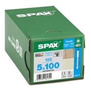 Spax Fassade 5 x 100 mm LinsenSenkkopf klein T-STAR plus Teilgewinde CUT-Spitze Edelstahl rostfrei A2-5