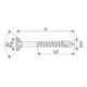 Spax Fassade 5 x 100 mm LinsenSenkkopf T-STAR plus Teilgewinde CUT-Spitze Edelstahl rostfreiei A2