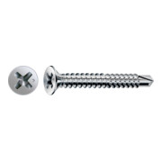 Spax FEX-A Fensterbohrschraube Senkkopf Kreuzschlitz H Grobgewinde Bohrspitze Titan Silber A3J Titan silber 3.9 mm-1
