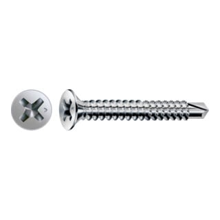 Spax FEX-A Fensterbohrschraube Senkkopf Kreuzschlitz H Grobgewinde Bohrspitze Titan Silber A3J Titan silber 3.9 mm