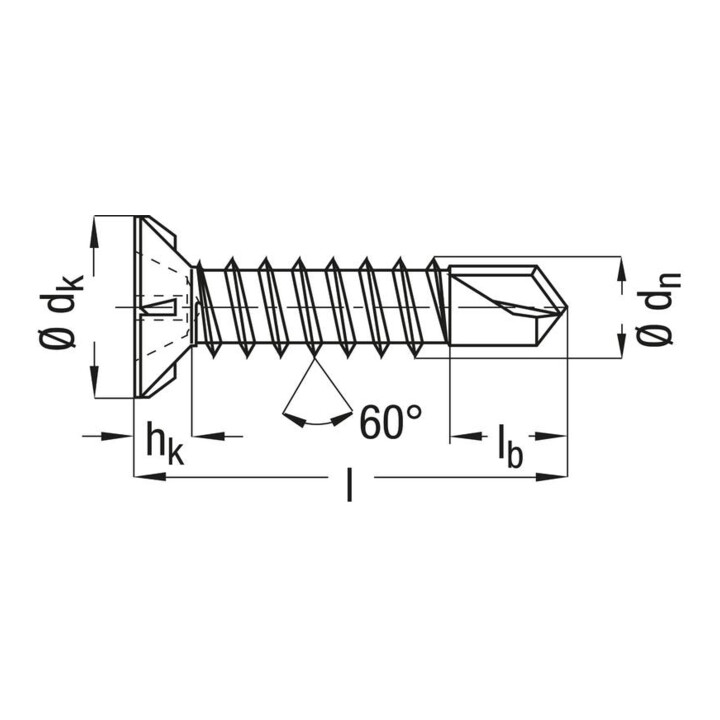 Spax FEX-A Fensterbohrschraube 3,9 x 32 mm Senkkopf Kreuzschlitz H Grobgewinde Bohrspitze Titan Silber A3J