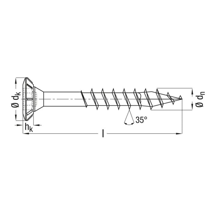 Spax FEX-H Senkkopf PZD 4CUT TG WIROX 4,0 x 30
