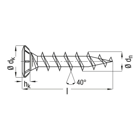 SPAX FEX KS Wirox Kreuzschlitz H2 4,2 x 30 Spezial Senkkopf