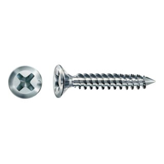 SPAX FEX Vis à tête fraisée 4,0 x 28 Cruciforme argenté