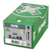 Spax GIX-A Trompetenkopf 3,9 x 45 H2 Feingewinde PHOSPHATIERT-2