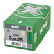 Spax GIX-B Tête trompette 3,9 x 25 H2 Filetage grossier PHOSPHATÉ-2