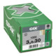 Spax GIX-B Tête trompette 3,9 x 30 H2 Filetage grossier phosphaté-4