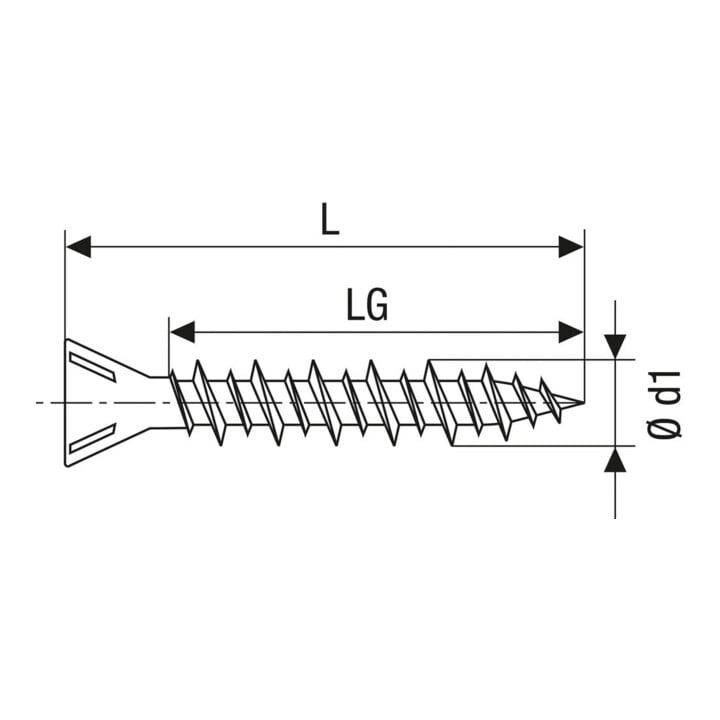 Spax GIX-C SEKO FRAESRIPPEN 3,9 x 30 H2 HILO-GEWINDE PHOSPH MAGAZINIERT