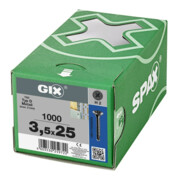 Spax GIX-D Tête trompette 3,5 x 25 H2 Pointe de forage phosphatée-5