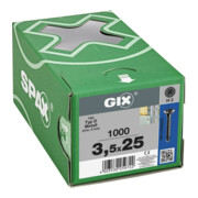 Spax GIX-D Tête trompette 3,5 x 25 H2 Pointe de forage phosphatée-5