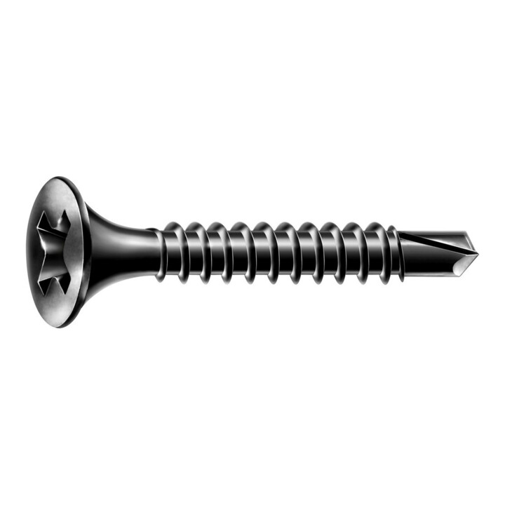 Spax GIX-D Tête trompette 3,5 x 35 H2 Pointe de perçage phosphatée