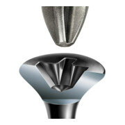 Spax GIX-D Tête trompette 3,5 x 35 H2 Pointe de perçage phosphatée magasinée-2