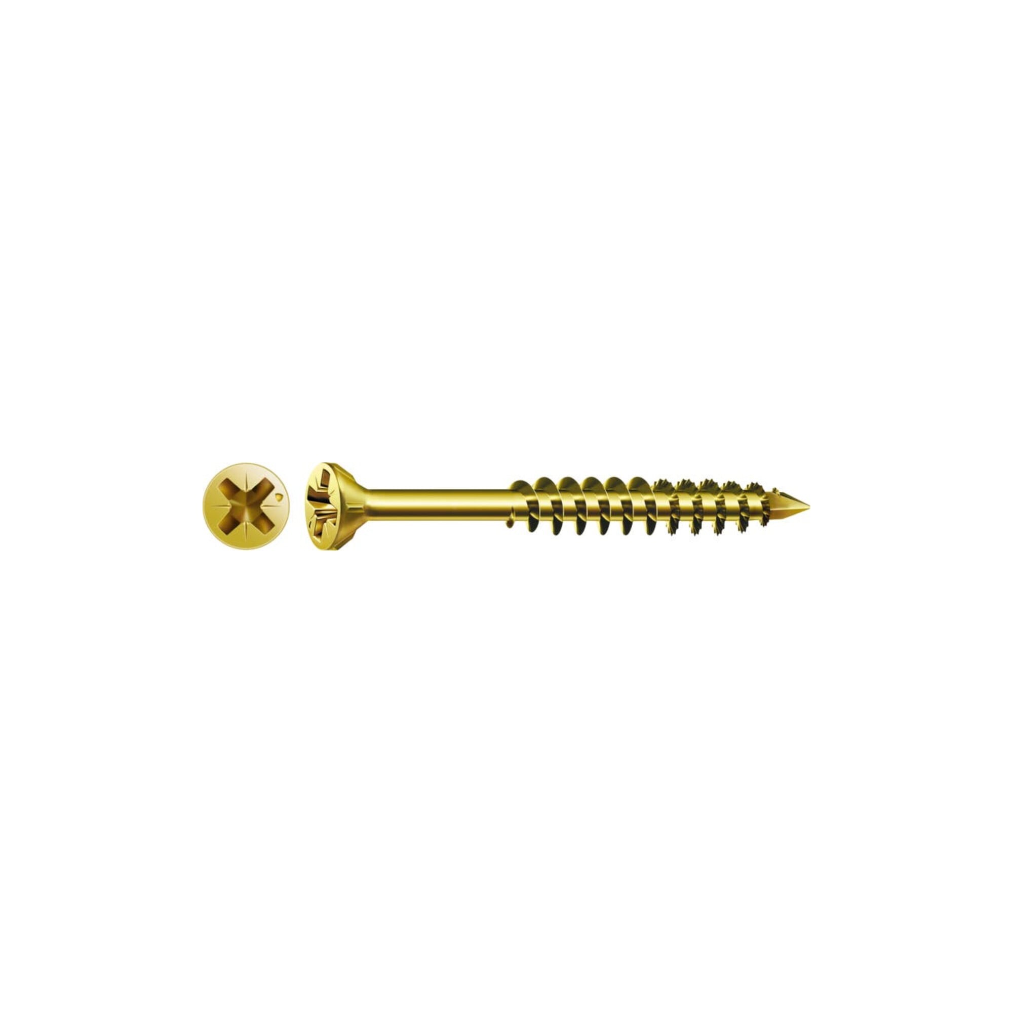 Spax Glasleistenschraube 3,5 x 40 mm Senkkopf Kreuzschlitz Z Teilgewinde CUT-Spitze YELLOX A2L