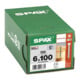 Spax Holzbauschraube 6 x 100 mm Zylinderkopf T-STAR plus Vollgewinde 4CUT WIROX P3J