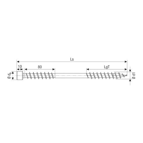 Spax ISO Zylinderkopf T-STAR 4CUT Fixierg WIROX 10,0 x 200