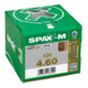 Spax M MDF Schrauben 4 x 60 mm Senkkopf kleiner Fräskopf T-STAR plus Teilgewinde CUT-Spitze WIROX A3J