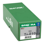 Spax RA Rahmenanker 7,5 x 210 mm Zylinderkopf T-STAR plus Vollgewinde Galvanisch blank verzinkt A2J-5