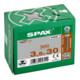 Spax Rückwandschrauben 3,5 x 30 ohne Linse T-STAR PLUS T20 VG