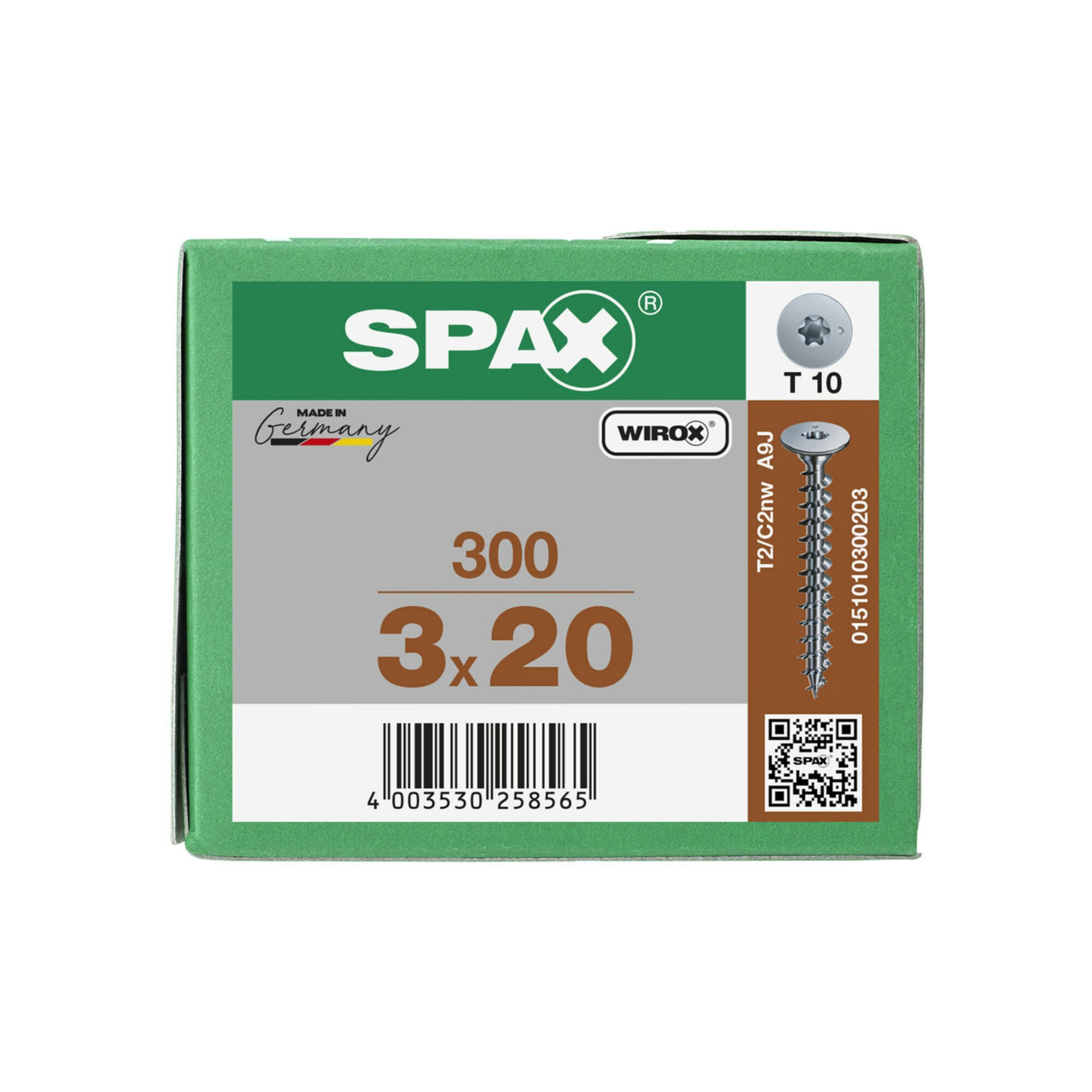 Spax Rückwandschrauben 3 x 20 ohne Linse T-STAR PLUS T10 VG