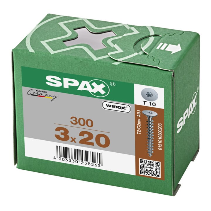 Spax Rückwandschrauben 3 x 20 ohne Linse T-STAR PLUS T10 VG