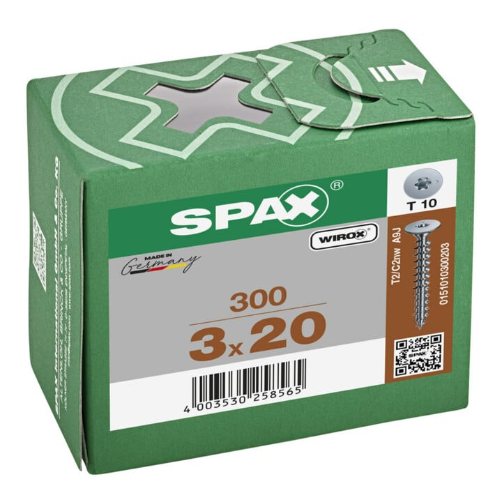 Spax Rückwandschrauben 3 x 20 ohne Linse T-STAR PLUS T10 VG
