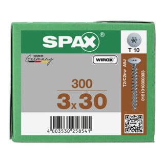 Spax Rückwandschrauben 3 x 30 ohne Linse T-STAR PLUS T10 VG