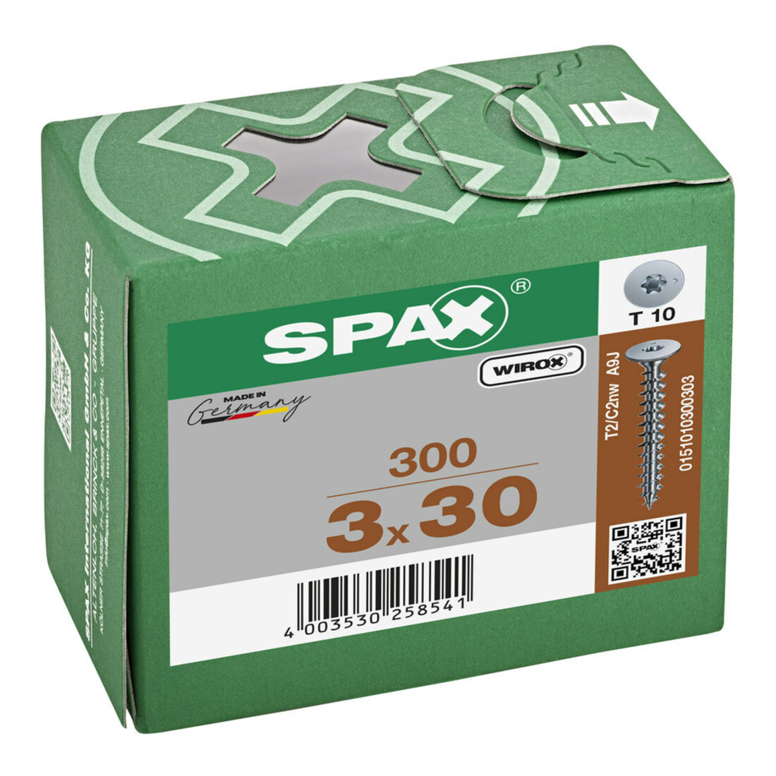 Spax Rückwandschrauben 3 x 30 ohne Linse T-STAR PLUS T10 VG