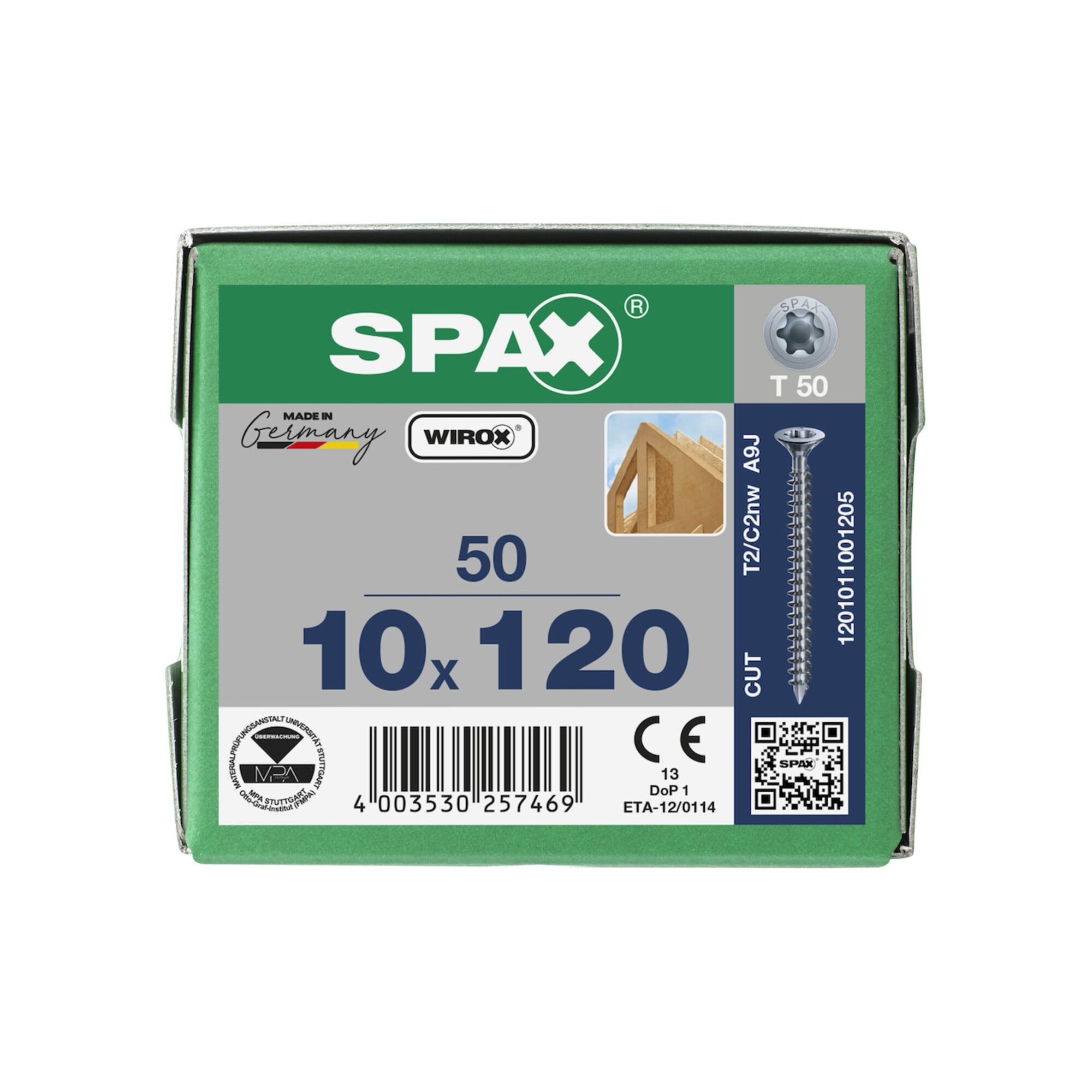 Spax S SENKMULTIKOPF 10 x 120 T-STAR PLUS T50 VG CUT WIROX