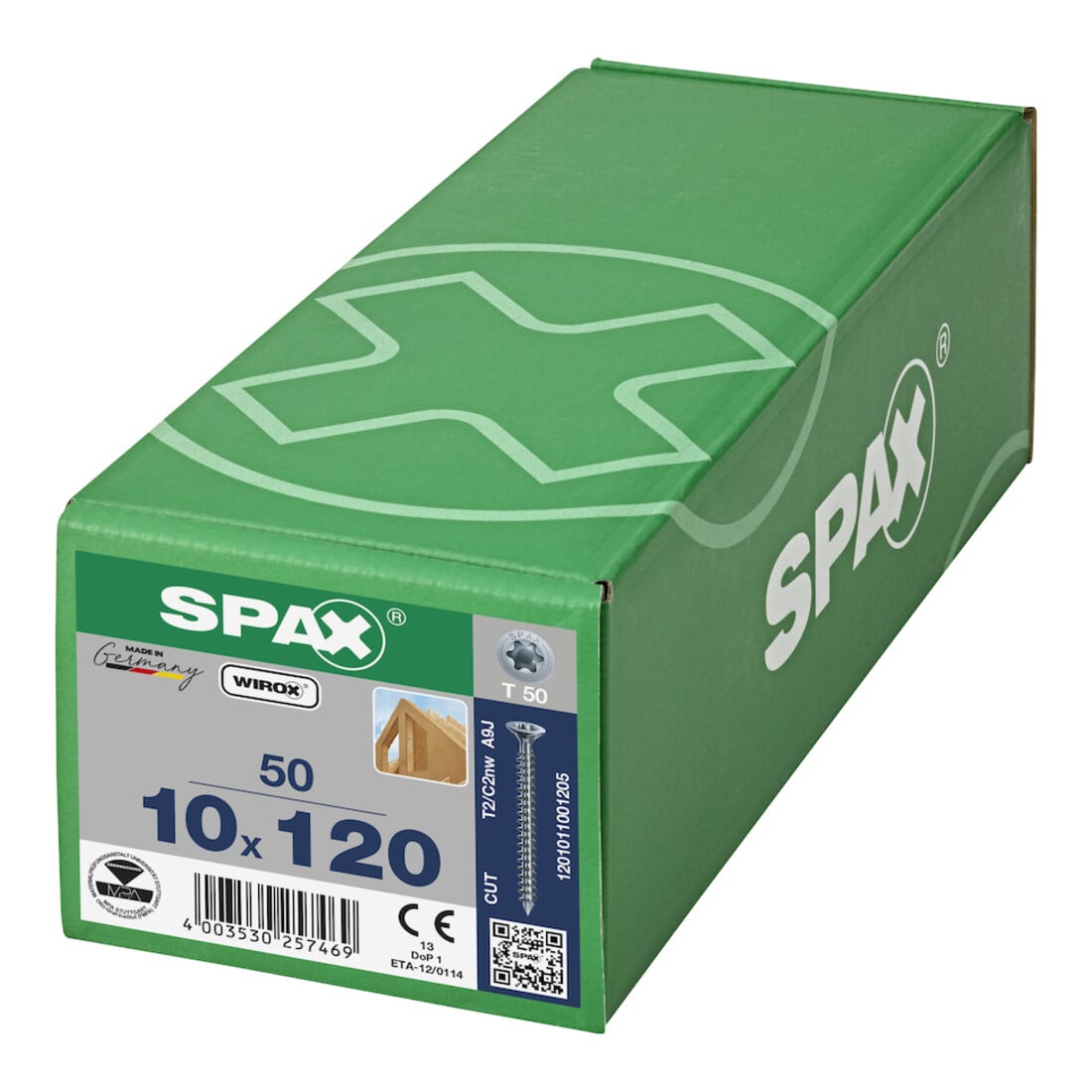 Spax S SENKMULTIKOPF 10 x 120 T-STAR PLUS T50 VG CUT WIROX