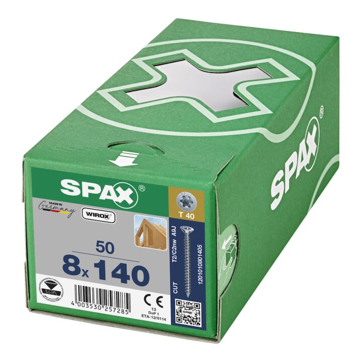 Spax S SENKMULTIKOPF 8 x 140 T-STAR PLUS T40 VG CUT WIROX