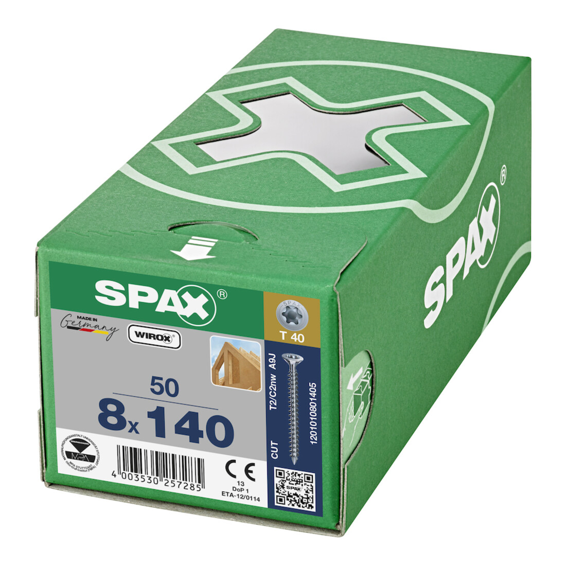 Spax S SENKMULTIKOPF 8 x 140 T-STAR PLUS T40 VG CUT WIROX