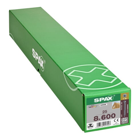 Spax S Tête de vis 8 x 600 T-STAR PLUS T40 filetage complet