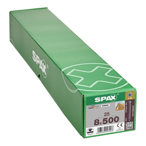 Spax S Zylinderkopf 8 x 500 T-STAR PLUS T40 VG CUT