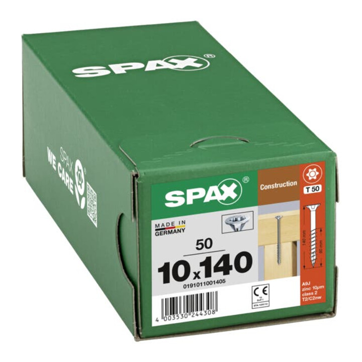 SPAX Senkkopf T-STAR 10,0x140/ 80 Wirox
