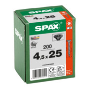 Spax Senkkopf T-STAR+ 4,5 x 25 Schwarz verzinkt HP-5