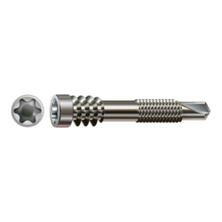 Spax T-STAR+ tête cylindrique 5,0x51 pour alu UK jusqu'à 27 mm planche de recouvrement
