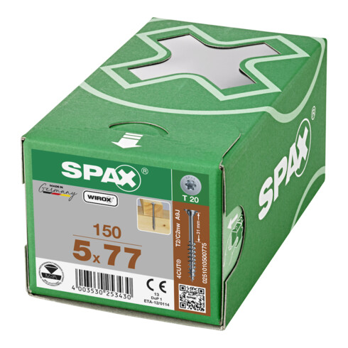 SPAX TELKO ohne Linse T-STAR+ T20 WIROX 5 x 77