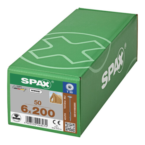 SPAX TELKO T-STAR+ T30 VG WIROX 6 x 200
