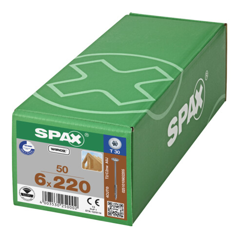 SPAX TELKO T-STAR+ T30 VG WIROX 6 x 220