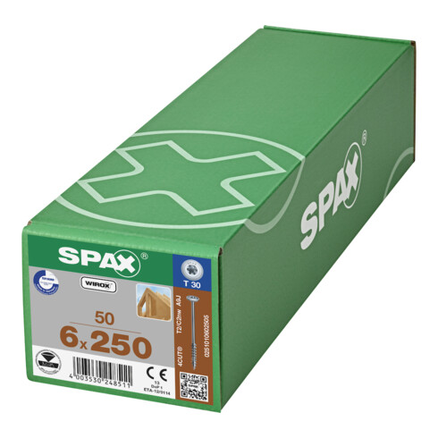 SPAX TELKO T-STAR+ T30 VG WIROX 6 x 250