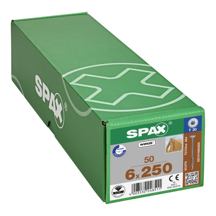 SPAX TELKO T-STAR+ T30 VG WIROX 6 x 250