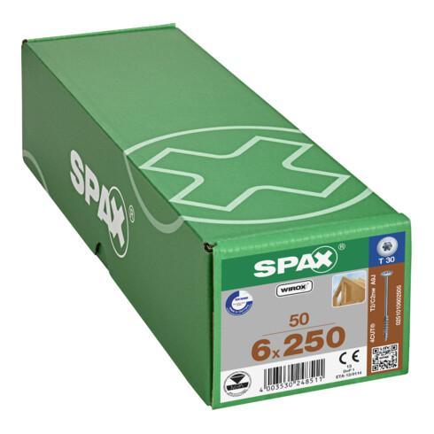 SPAX TELKO T-STAR+ T30 VG WIROX 6 x 250