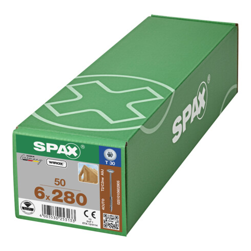 SPAX TELKO T-STAR+ T30 VG WIROX 6 x 280