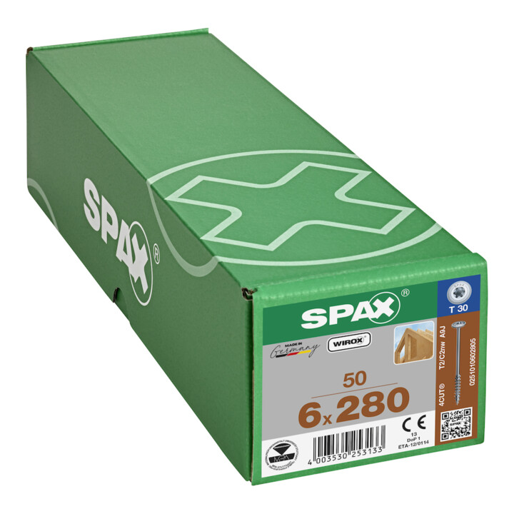 SPAX TELKO T-STAR+ T30 VG WIROX 6 x 280