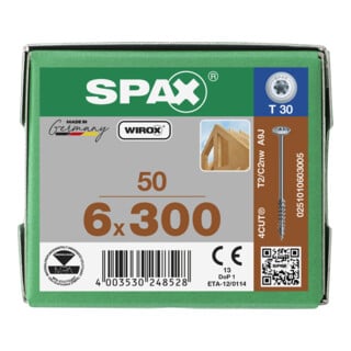 SPAX TELKO T-STAR+ T30 VG WIROX 6 x 300