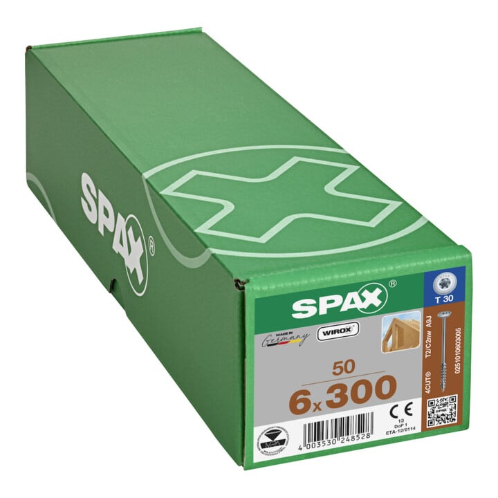 SPAX TELKO T-STAR+ T30 VG WIROX 6 x 300