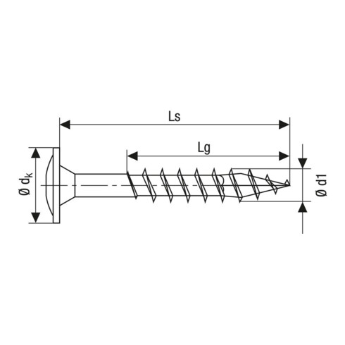 SPAX Tellerkopf T-STAR+ 6,0x 60 VG Wirox